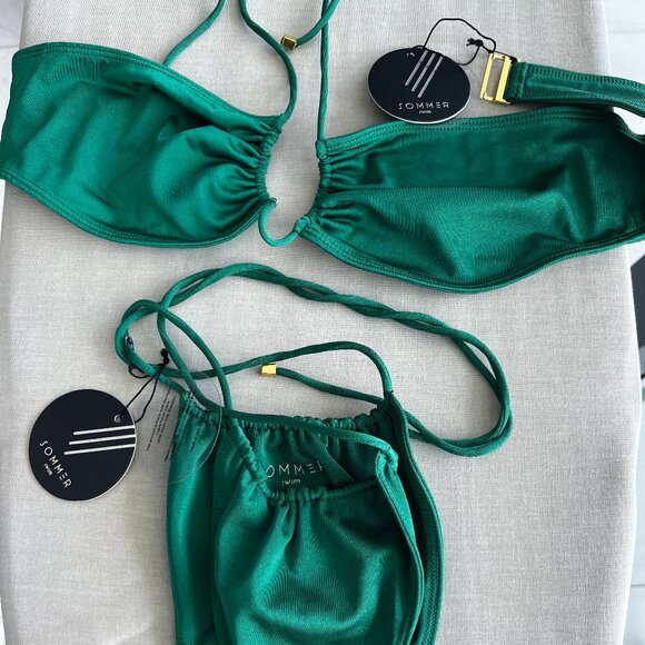 Sommer Swim Xena Bikini Set in Emerald Green (Large Top, Medium Bottom) - Picture 2 of 4